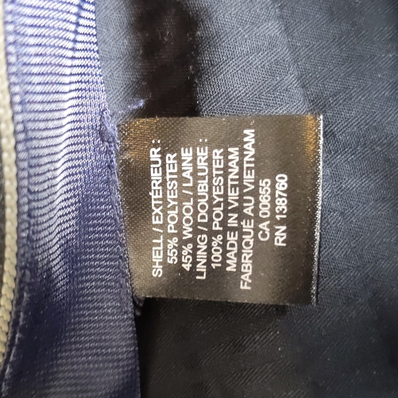 Men's Navy Flat Front Dress Pants, RW&Co, 32x32, Slim Fit - Picture 4 of 9